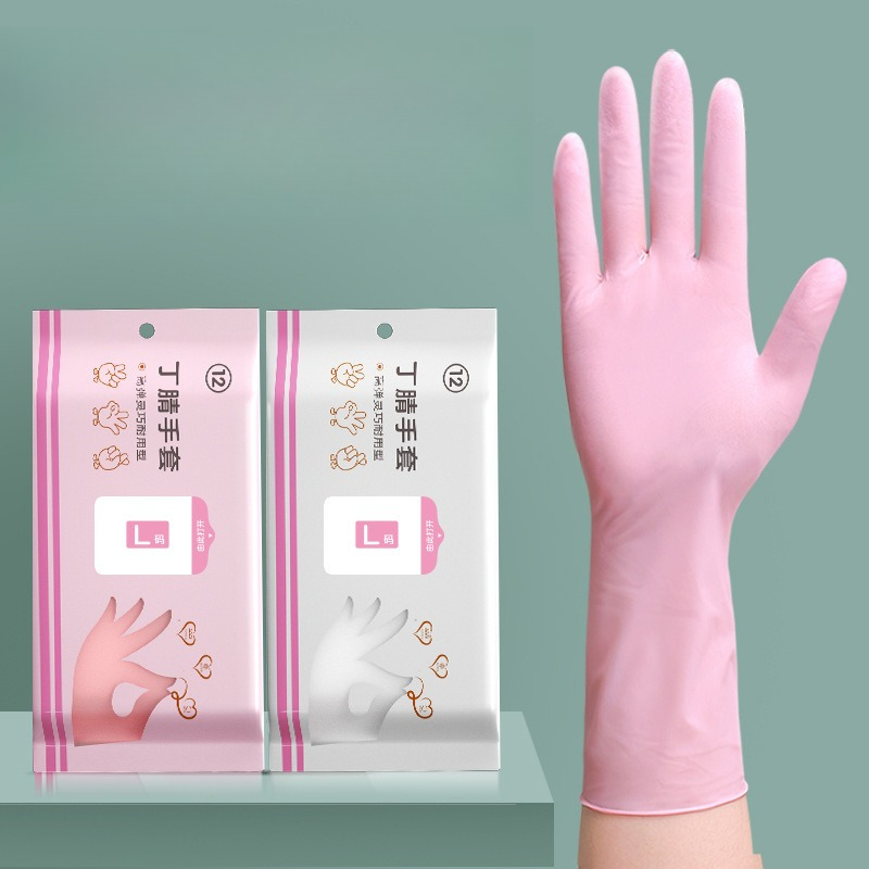 Dish Glove Rubber - 拡張性と耐久性に優れた使い捨て食器洗い用手袋 ニトリル厚手ラテックスゴム 家事 キッチン 家庭用掃除専用