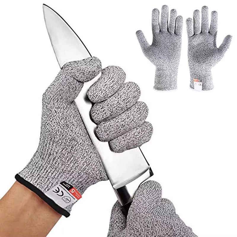 Cut Resistant Glove - 1 ペアの耐切創手袋食品グレードの安全切断手袋レベル 5 セキュリティ保護園芸庭園労働保護手袋