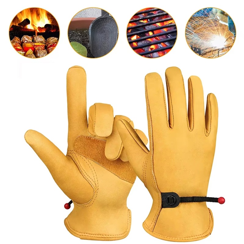 Leather Driving Glove - レザーグローブ メンズ ワークグローブ ソフトカウハイド ドライバー ハンティング