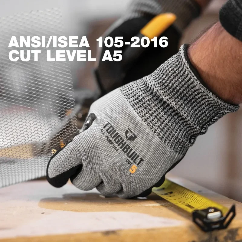 Cut Resistant Glove - タフビルト TB-P2-112-5-L ニトリル製 超耐摩耗性 耐切創性 タッチスクリーン対応