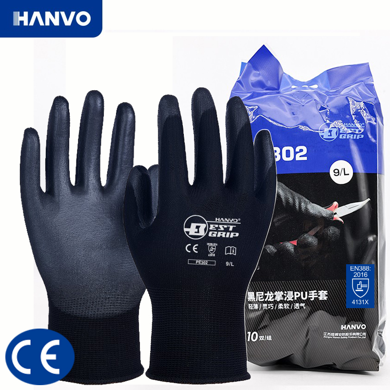 10 ペア PU ニトリル安全コーティングナイロン綿作業手袋 - Nitrile Mechanic Glove のレビューと価格