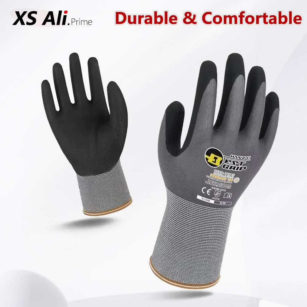 1/10ペア フォームニトリル手袋 – 滑り止め、耐油性、耐 - Nitrile Mechanic Glove のレビューと価格