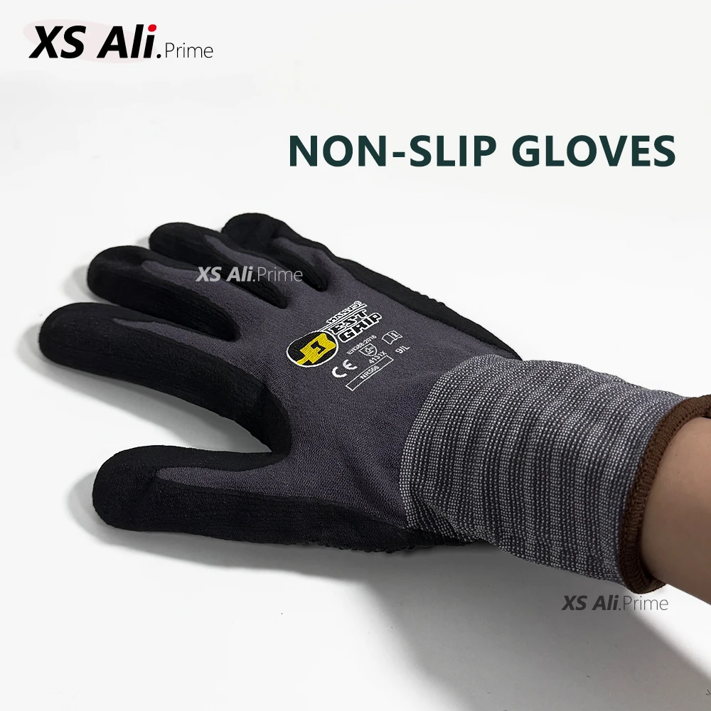 1/10ペア フォームニトリル手袋 – 滑り止め、耐油性、耐 - Nitrile Mechanic Glove のレビューと価格