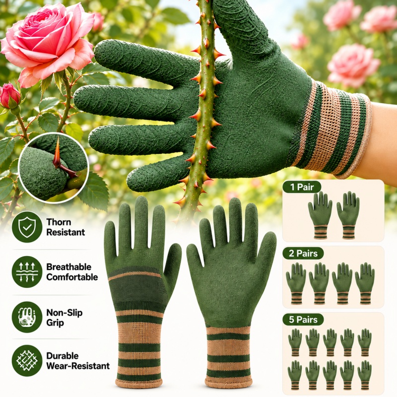 多用途ガーデニンググローブ、棘防止、防水、耐切創性、滑り止め - Gardening Glove Waterproof のレビューと価格