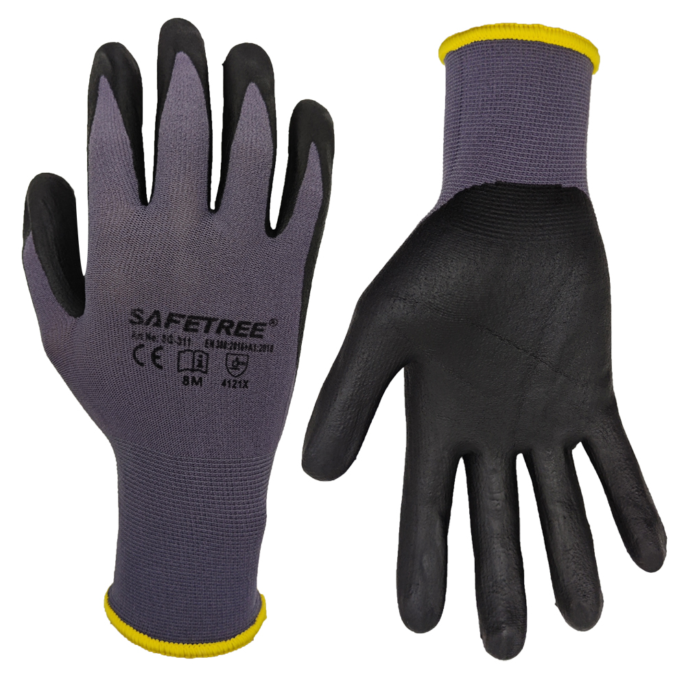 SAFETREE 10 ペア CE ナイロン安全手袋ニトリル - Nitrile Mechanic Glove のレビューと価格
