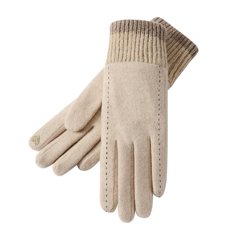 新しい冬用手袋 女性用 アウトドア 防風 サイクリング フリ - Wool Glove Lined のレビューと価格