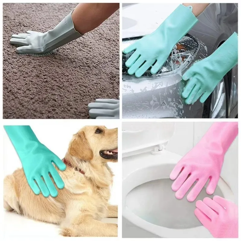 1pc シリコーン食器洗い手袋クリーニング手袋シリコーンゴム - Dish Glove Rubber のレビューと価格