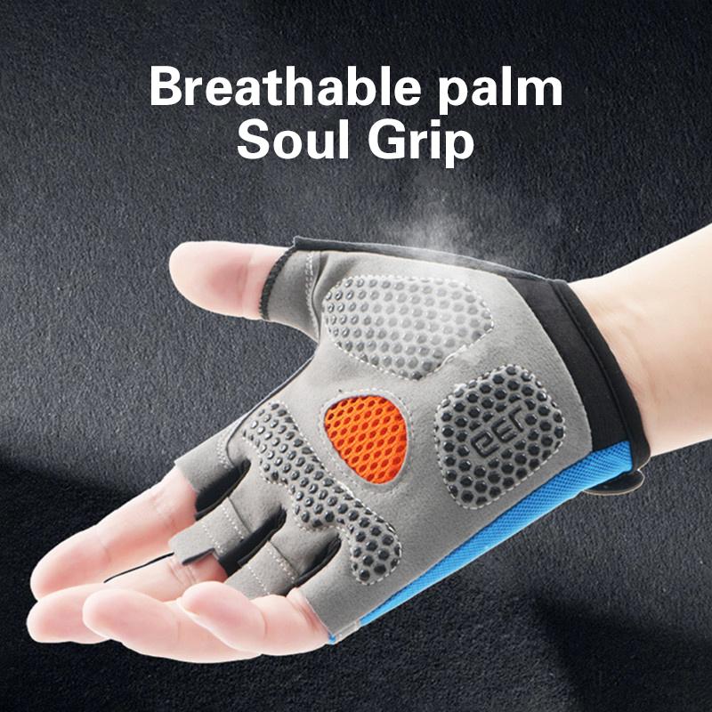 卸売ハーフフィンガーサイクリンググローブ男女兼用滑り止め衝撃 - Fingerless Glove Knit のレビューと価格